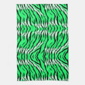 Linge De Cuisine Conception de motif de peau d'animal Tigre vert (Vertical)