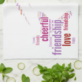 Linge De Cuisine Conception de mots positifs (Plié)