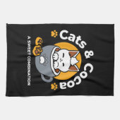 Linge De Cuisine Conception de Mug de vacances avec Cosy Cat et Paw (Horizontal)