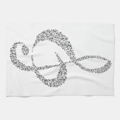 Linge De Cuisine Conception de notes musicales (Horizontal)