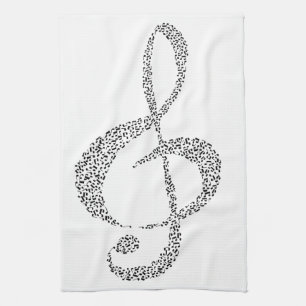Linge De Cuisine Conception de notes musicales
