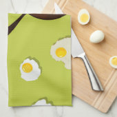 Linge De Cuisine Conception de nourriture d'amusement d'oeufs au (Quart Plié)