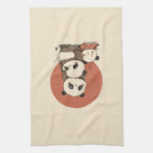 Linge De Cuisine Conception de pandas mignons (Vertical)