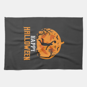 Linge De Cuisine Conception de panier de basketball Halloween Dunk