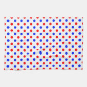 Linge De Cuisine Conception de points noirs blancs rouges bleus (Horizontal)