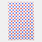 Linge De Cuisine Conception de points noirs blancs rouges bleus (Vertical)