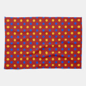 Linge De Cuisine Conception de points rouges bleus jaunes  (Horizontal)