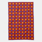 Linge De Cuisine Conception de points rouges bleus jaunes  (Vertical)