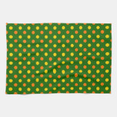 Linge De Cuisine Conception de pois orange jaune vert (Horizontal)