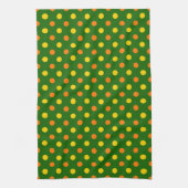 Linge De Cuisine Conception de pois orange jaune vert (Vertical)