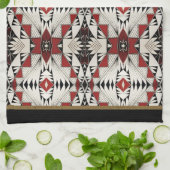 Linge De Cuisine Conception de poterie de Zuni (Plié)