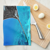 Linge De Cuisine Conception de rayons tachetés sous-marins (Quart Plié)