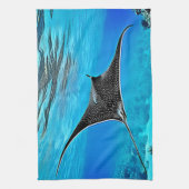Linge De Cuisine Conception de rayons tachetés sous-marins (Vertical)