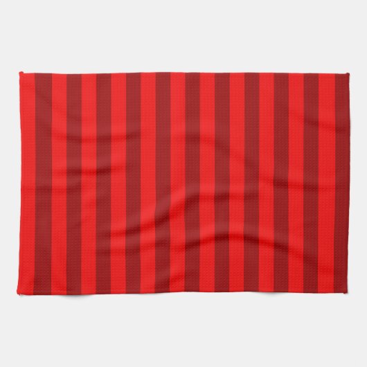Linge De Cuisine Conception de rayures bordeaux rouges (Horizontal)