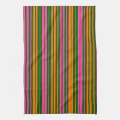 Linge De Cuisine Conception de rayures verticales orange vert rose (Vertical)