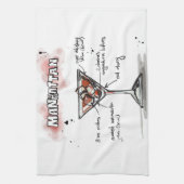 Linge De Cuisine Conception de recette de boissons de Manhattan (Vertical)