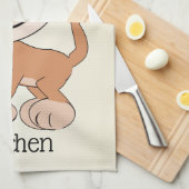 Linge De Cuisine Conception de singe (Quart Plié)