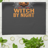 Linge De Cuisine Conception de sorcière de Halloween de pompier (Plié)