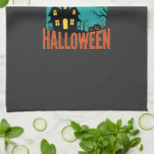 Linge De Cuisine Conception de sorcière de maison hantée Halloween (Plié)