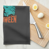 Linge De Cuisine Conception de sorcière de maison hantée Halloween (Quart Plié)