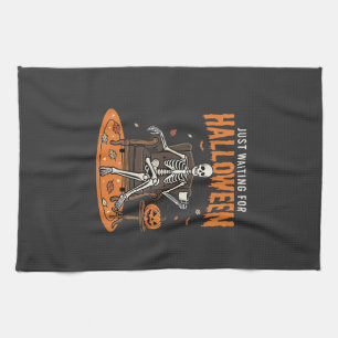 Linge De Cuisine Conception de squelette juste pour Halloween_1