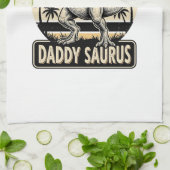 Linge De Cuisine Conception de t-shirt de dinosaure rétro Daddy Sau (Plié)