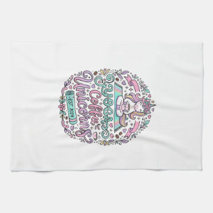 Linge De Cuisine Conception de T-Shirt de Style Licorne Yoga Café L