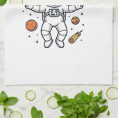 Linge De Cuisine Conception de T-shirt Vector Space Astronaute Papa (Plié)