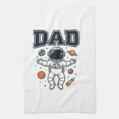 Linge De Cuisine Conception de T-shirt Vector Space Astronaute Papa (Vertical)