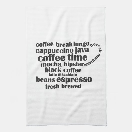 Linge De Cuisine Conception de tasse de café (Vertical)