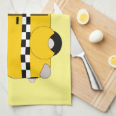 Linge De Cuisine Conception de taxi jaune (Quart Plié)