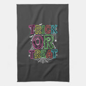 Linge De Cuisine Conception de toile d'araignée Halloween Trick or (Vertical)