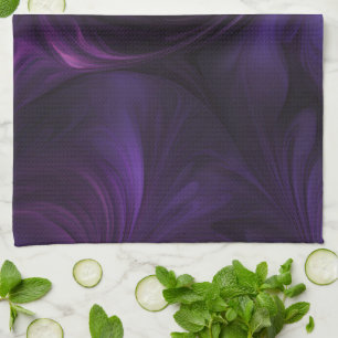 Linge De Cuisine Conception de torsion violette foncée