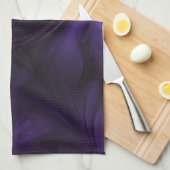 Linge De Cuisine Conception de torsion violette foncée (Quart Plié)