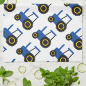 Linge De Cuisine Conception de tracteur bleu (Plié)