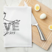 Linge De Cuisine Conception de typographie chrétienne Aimer comme J (Quart Plié)
