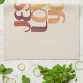 Linge De Cuisine Conception de typographie chrétienne Jésus aime  (Plié)