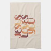 Linge De Cuisine Conception de typographie chrétienne Jésus aime  (Vertical)