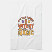 Linge De Cuisine Conception de typographie Halloween magique ensorc (Vertical)