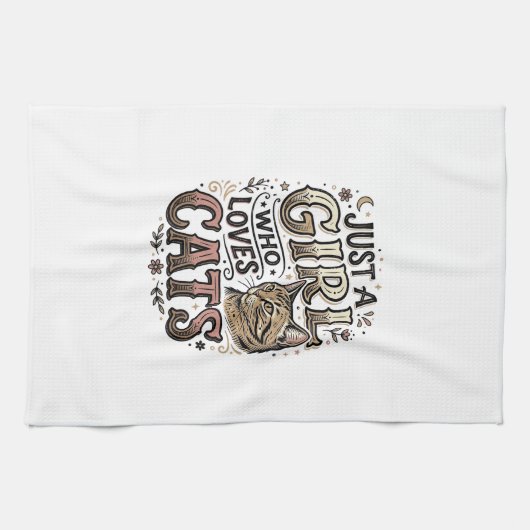 Linge De Cuisine Conception de typographie pour fille amoureuse de (Horizontal)