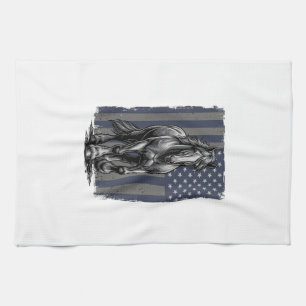 Linge De Cuisine Conception de vecteur de drapeau de cheval de trai