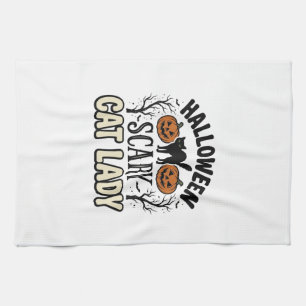 Linge De Cuisine Conception de vecteur vintage de dame de chat effr