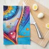 Linge De Cuisine Conception de vision à oeil vibreux (Quart Plié)