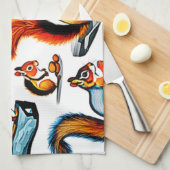 Linge De Cuisine Conception d'écureuils et de putriks canadiens (Quart Plié)