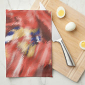 Linge De Cuisine Conception des éclaboussures de corail (Quart Plié)