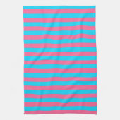 Linge De Cuisine Conception des rayures rose et bleu (Vertical)