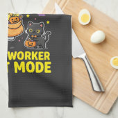 Linge De Cuisine Conception d'Halloween pour les travailleurs posta (Quart Plié)