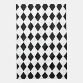 Linge De Cuisine Conception Diamant Noir (Vertical)