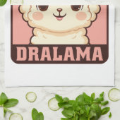 Linge De Cuisine Conception d'illustration de lama mignon (Plié)