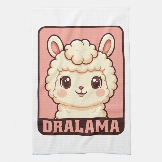 Linge De Cuisine Conception d'illustration de lama mignon (Vertical)